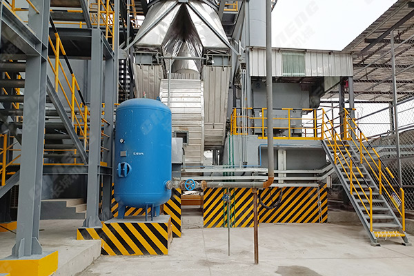 沙鋼年產(chǎn)60萬噸鋼渣微粉生產(chǎn)線項(xiàng)目現(xiàn)場(chǎng)